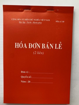 Hóa đơn bán lẻ 2 liên