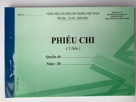 Phiếu chi A5 2 liên 100 tờ