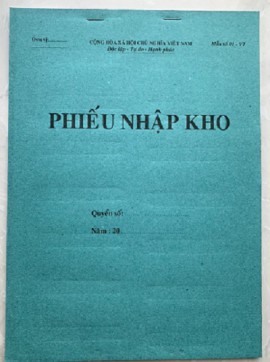 Phiếu nhập kho A4 1 liên 100 tờ