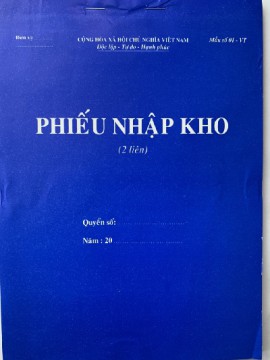 Phiếu nhập kho A4 2 liên 100 tờ