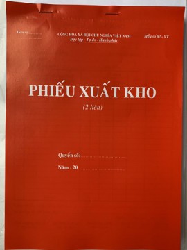 Phiếu xuất kho A4 2 liên 100 tờ