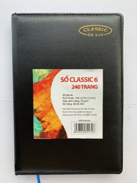 sổ da cao cấp classic 6 240 trang